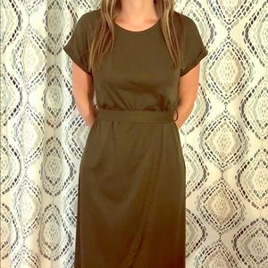 Hunter Green Cotton Summer Dress
